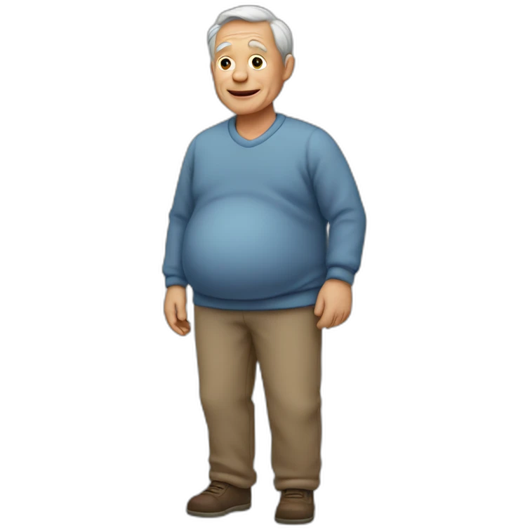 pregnant old man emoji