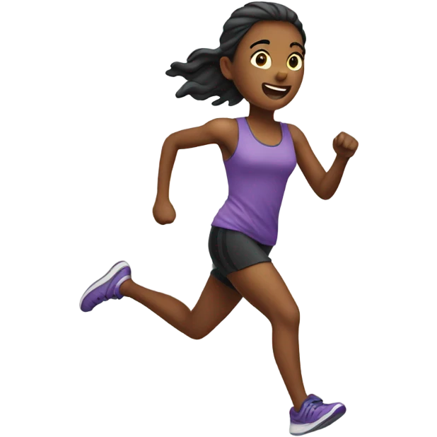 Girl running  emoji