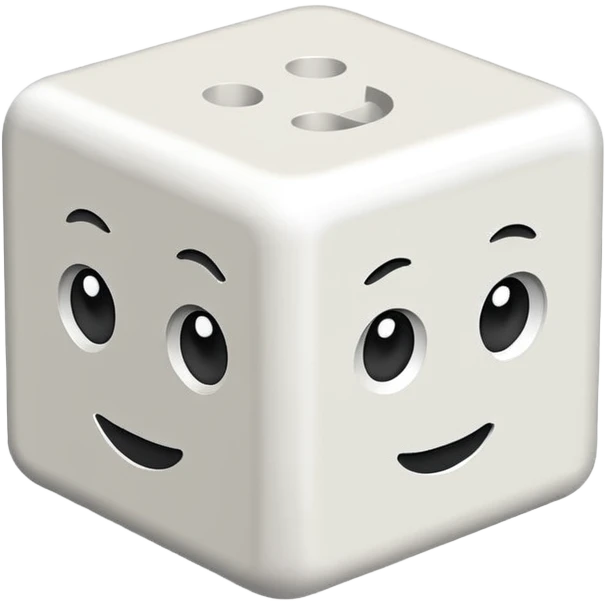 Русская белая кирпичная панелька в виде куба emoji