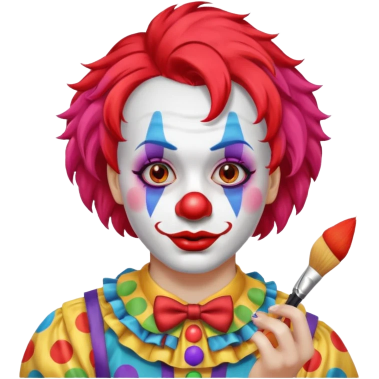 clown making up emoji