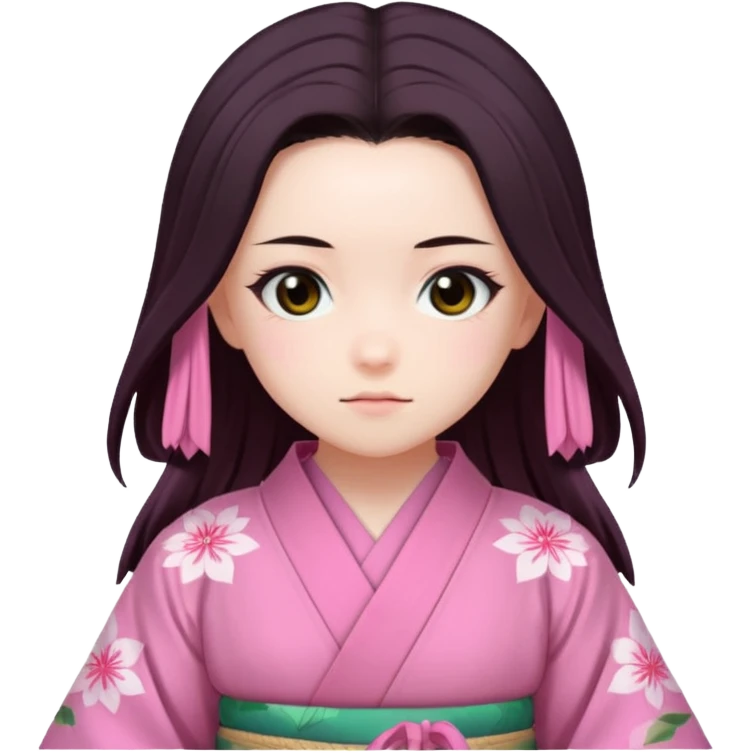 nezuko but bad and cute from demon slayer emoji