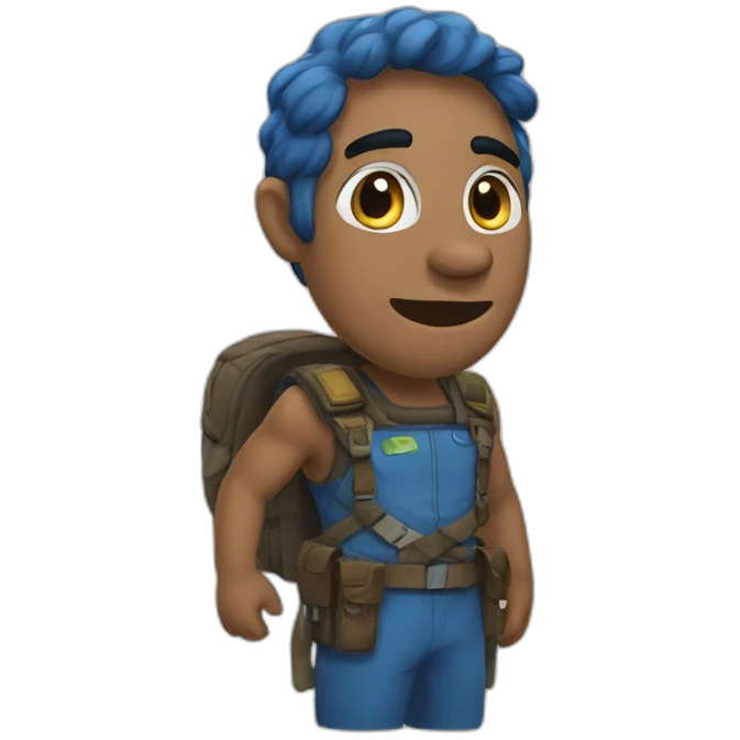 Caca bleu emoji