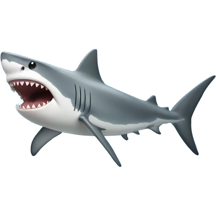  shark wearing Eye lashes emoji
