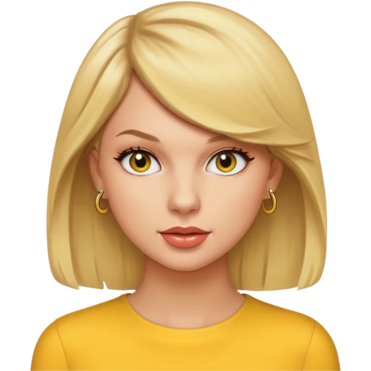 taylor swift , yellow Simpson style emoji