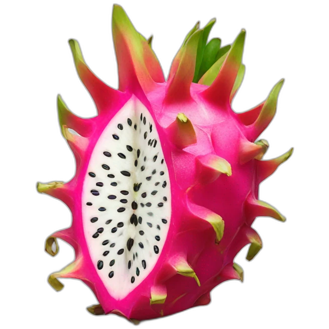 dragonfruit halved emoji