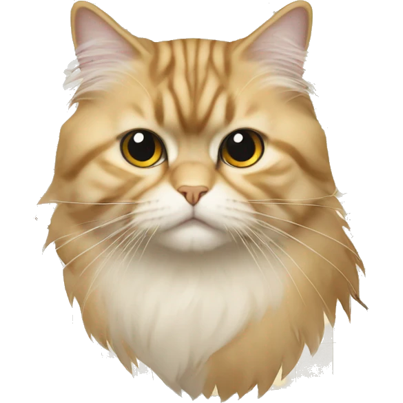 map of Iran shape in a persian cat emoji