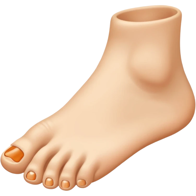 Toe flipping the middle toe emoji