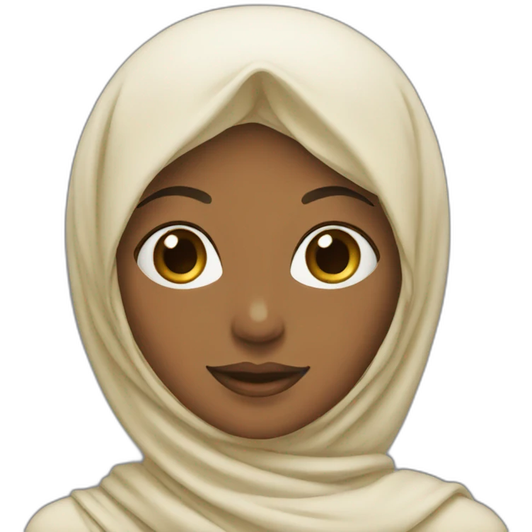 a french princess with a hijab emoji