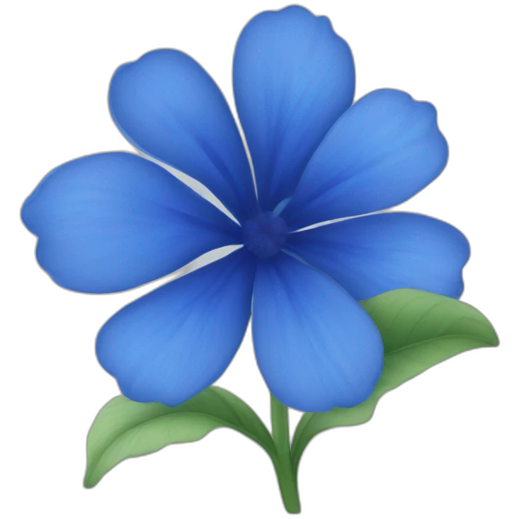Blue flower  emoji