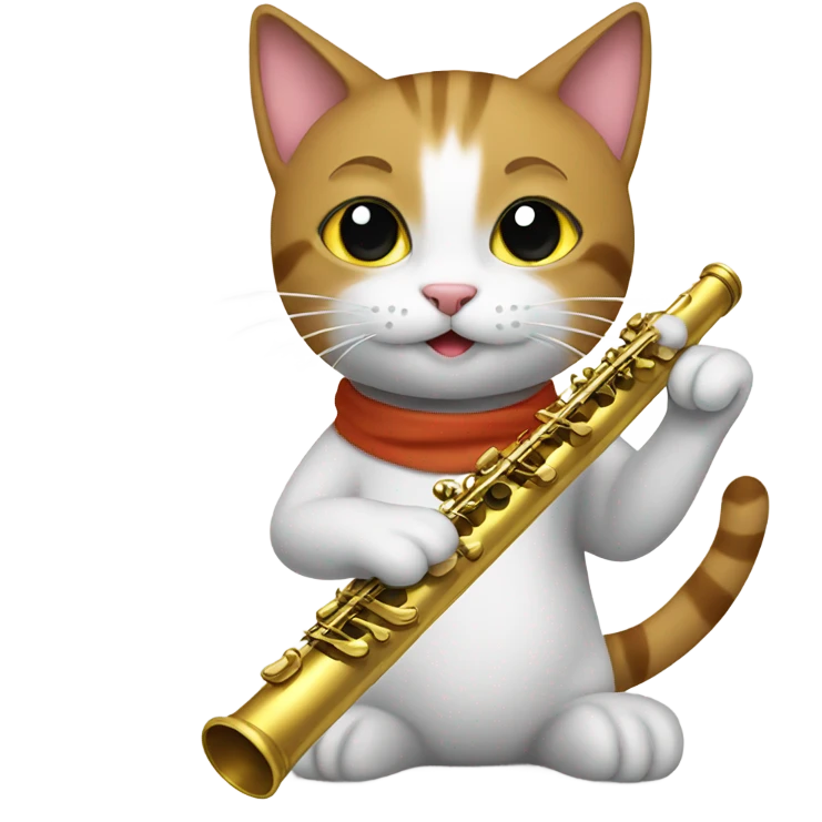 cat with a flute emoji