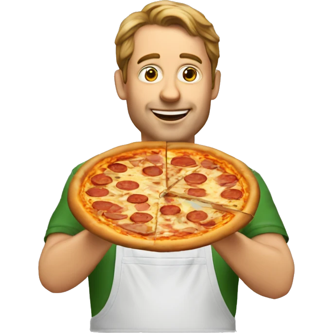 François holland qui mange une pizza  emoji
