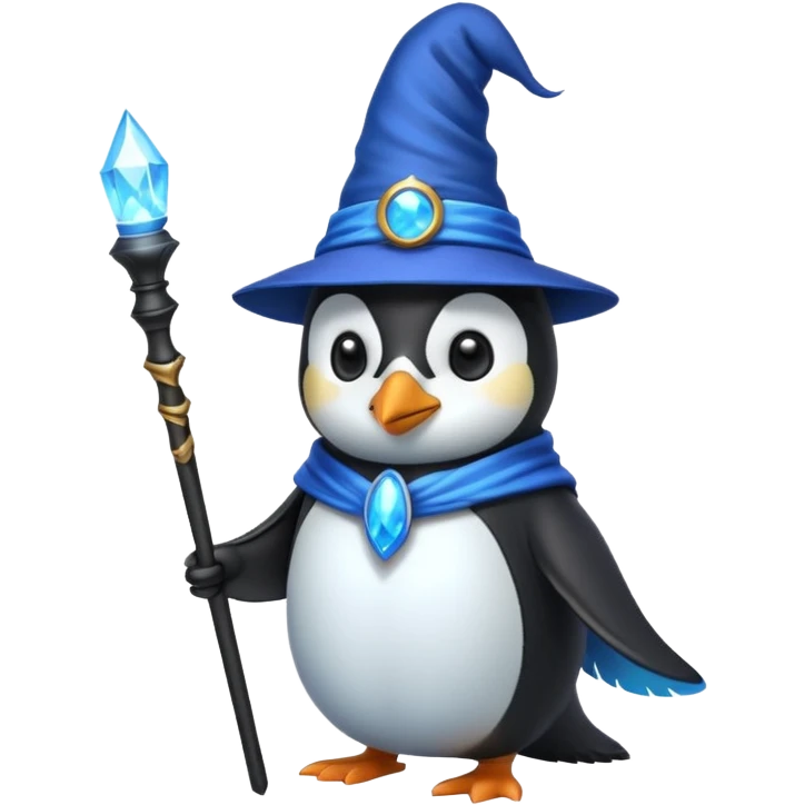 Penguin Wizard emoji