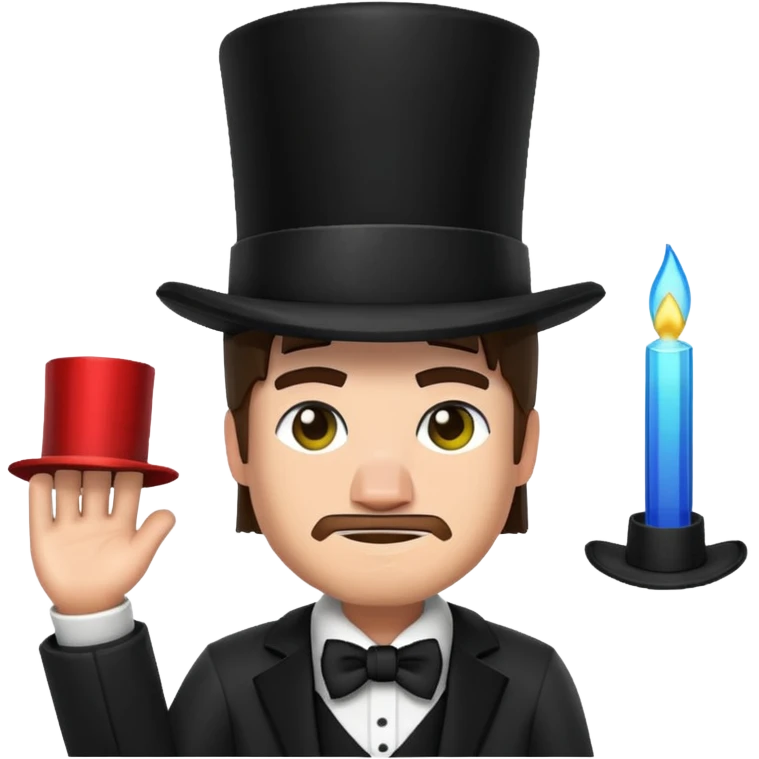 steve from minecraft with a top hat please emoji