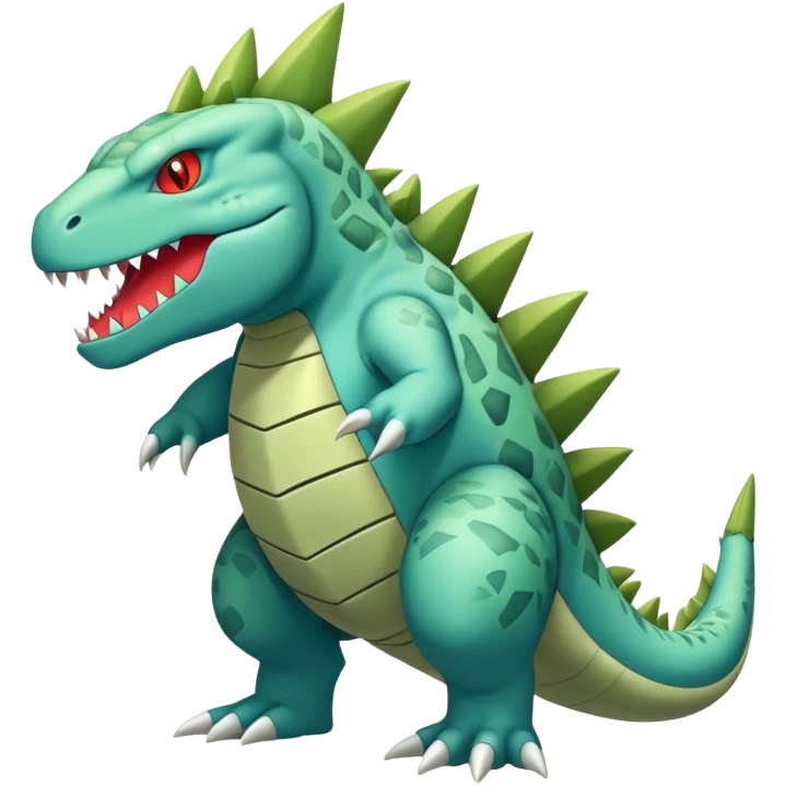 celestial salamence-Tyranitar-hybrid, full body emoji