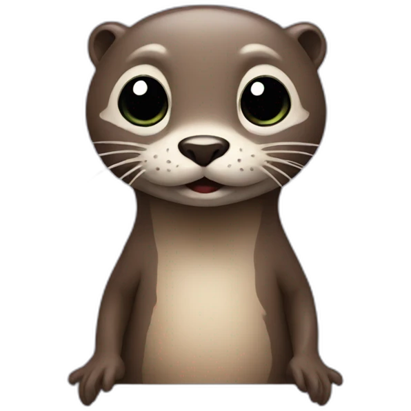 Otter and alien emoji together  emoji