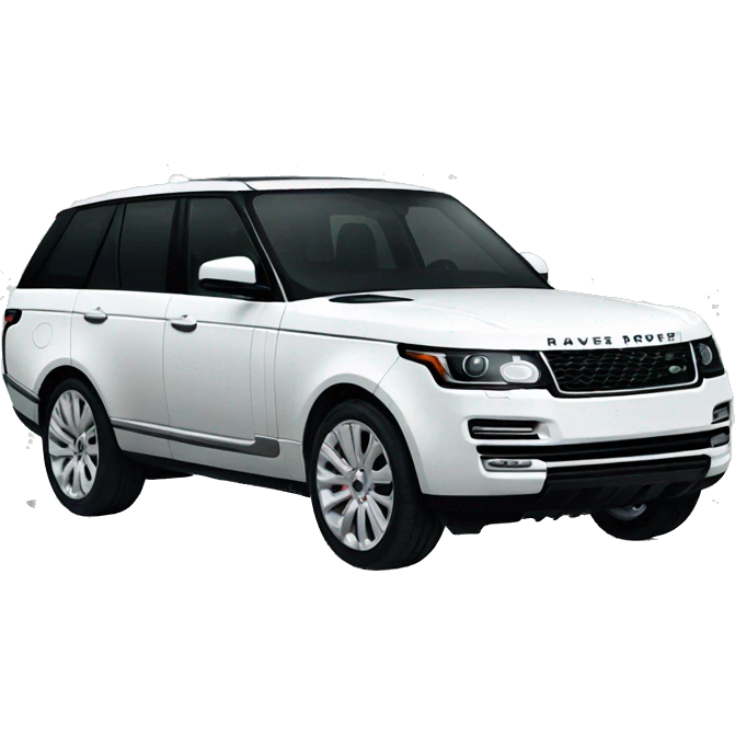 White Range Rover  emoji