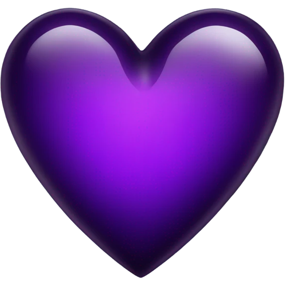 glass dark purple heart  emoji