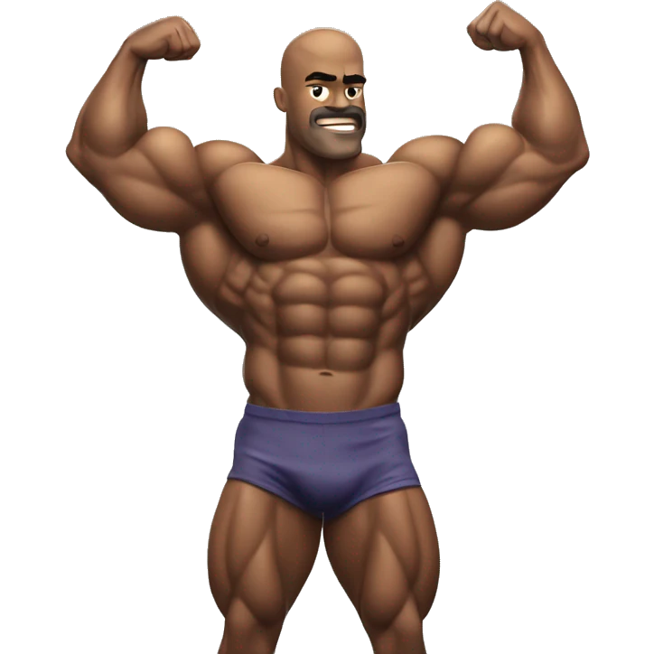 Bodybuilder flexing biceps  emoji