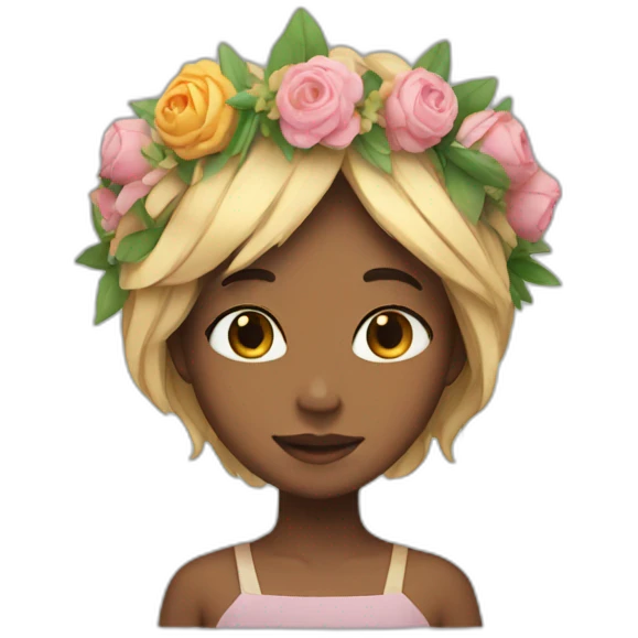flower crown emoji