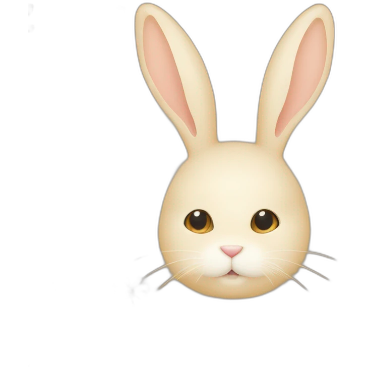 Lapin beige avec des luettes de soleil emoji