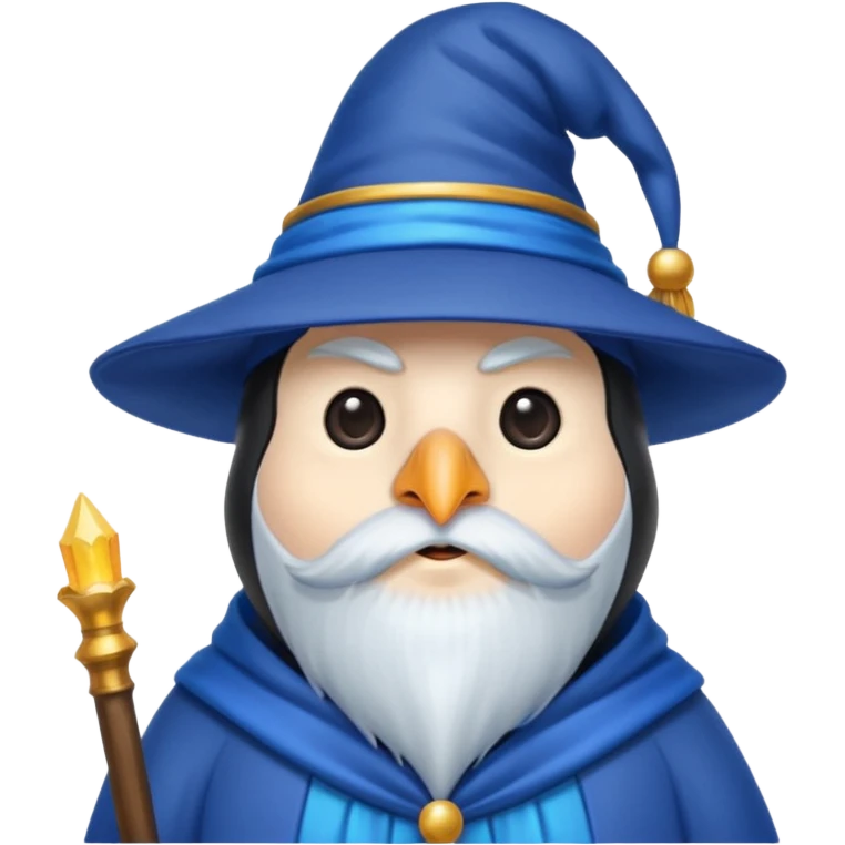 Penguin Wizard emoji