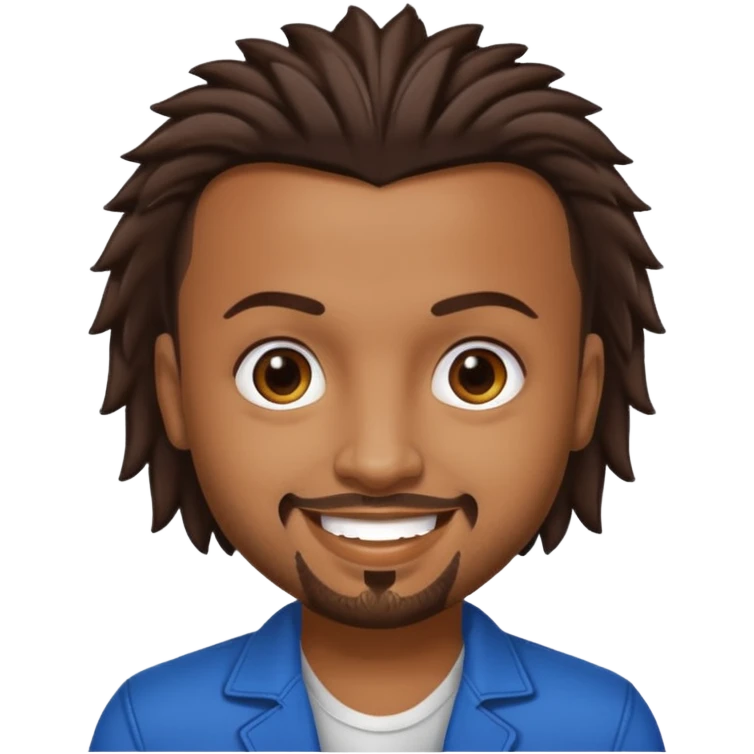 Sean Paul with dark brown hair emoji