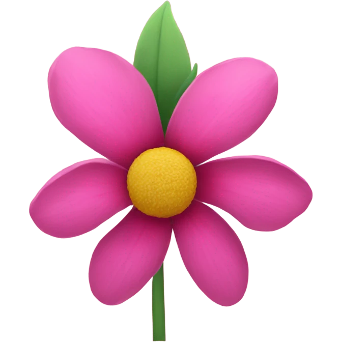 pink flower emoji