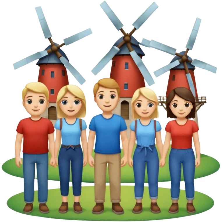 People with  Windmills emoji