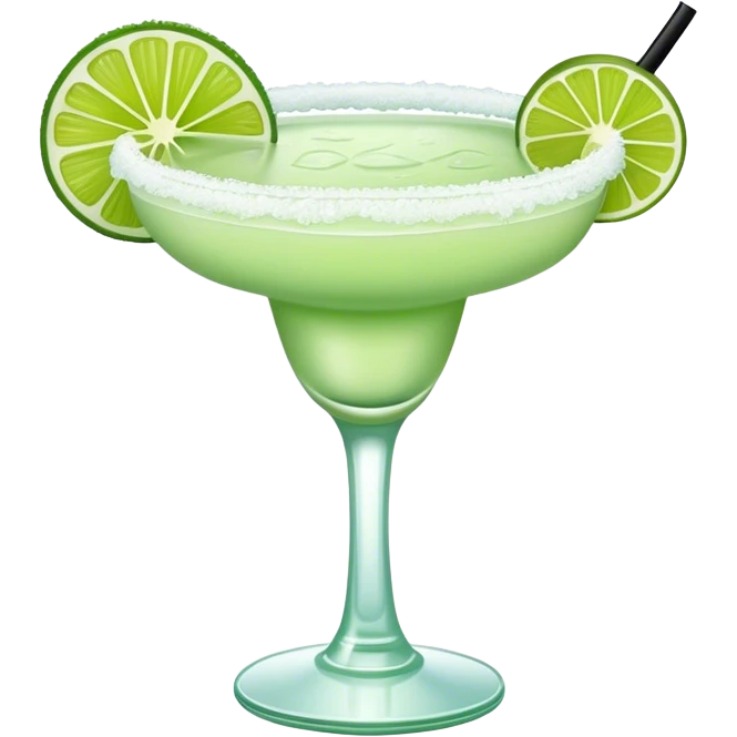 Frozen pale green margarita emoji