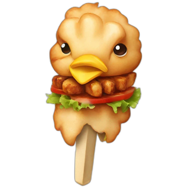 chicken kebab emoji