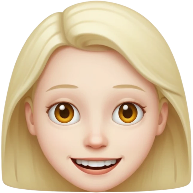 Smile but freaky emoji