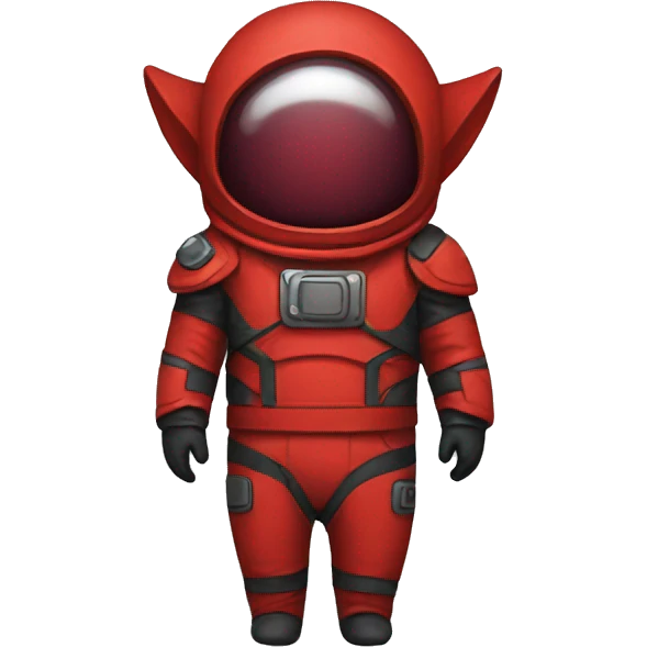 red spacial costume emoji