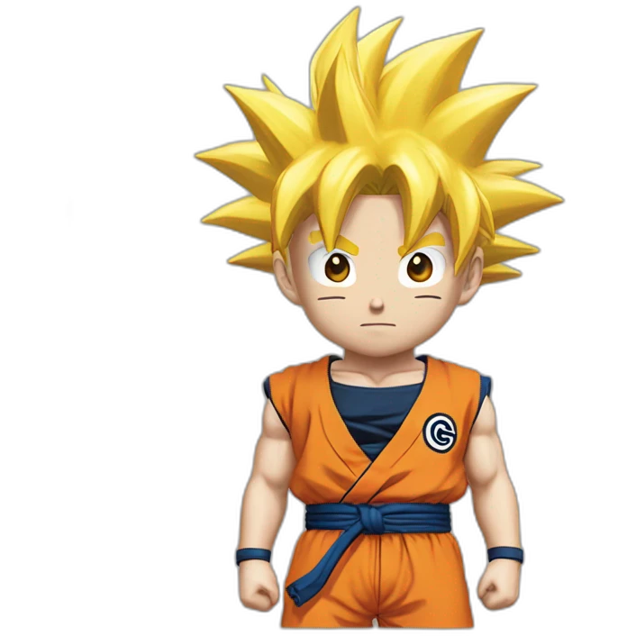Goku avec le bandeau de Naruto qui en Gear 5 emoji