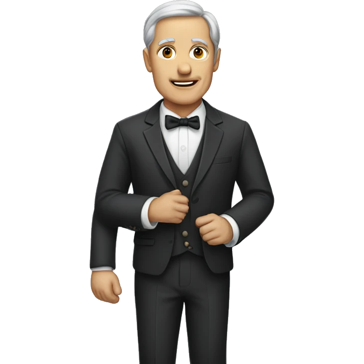 57 year old man  in formal attire emoji