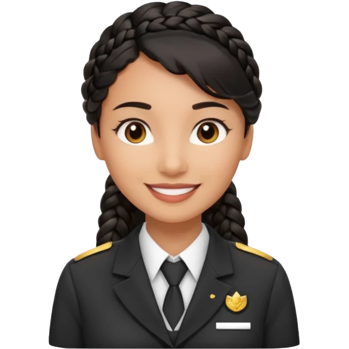 black braided haired hotel receptionist emoji
