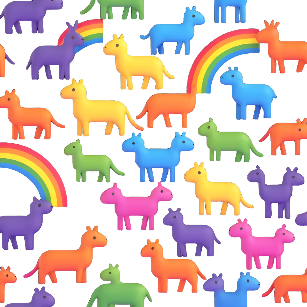 Rainbow Animals emoji