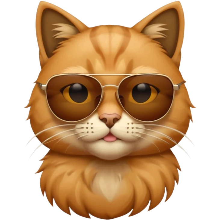 Cat wearing sunglasses emoji