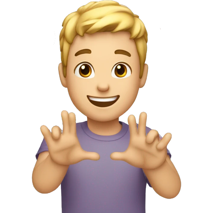 Birthday boy very happy and clipping hands new emoji