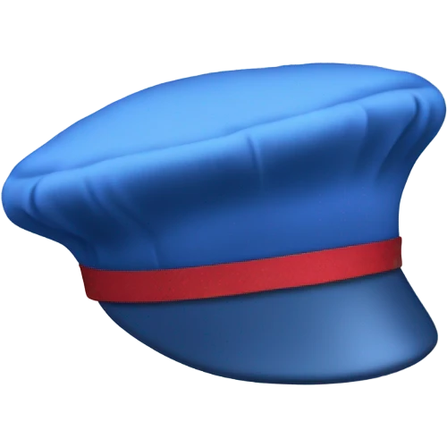 Blue French berret  emoji