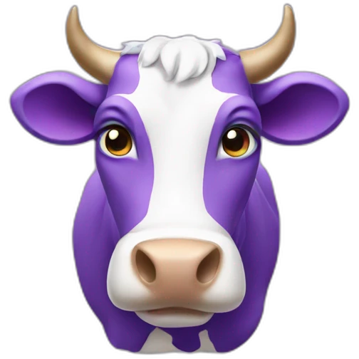 purple cow emoji
