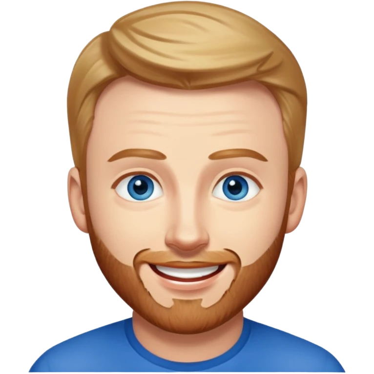 Chris Evans with blue eyes emoji