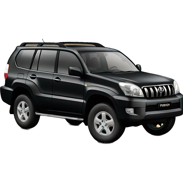 toyota prado 120 black emoji