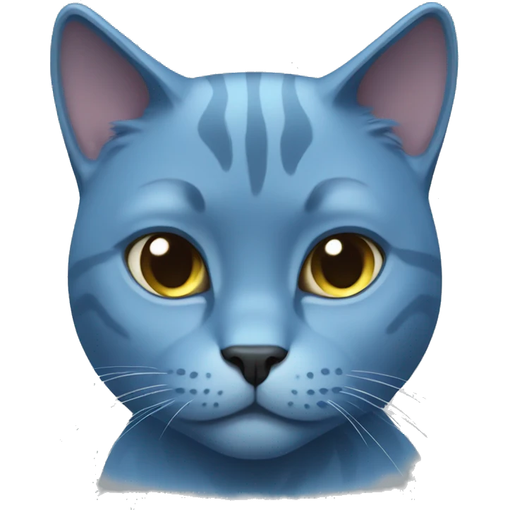 Blue Russian cat  emoji
