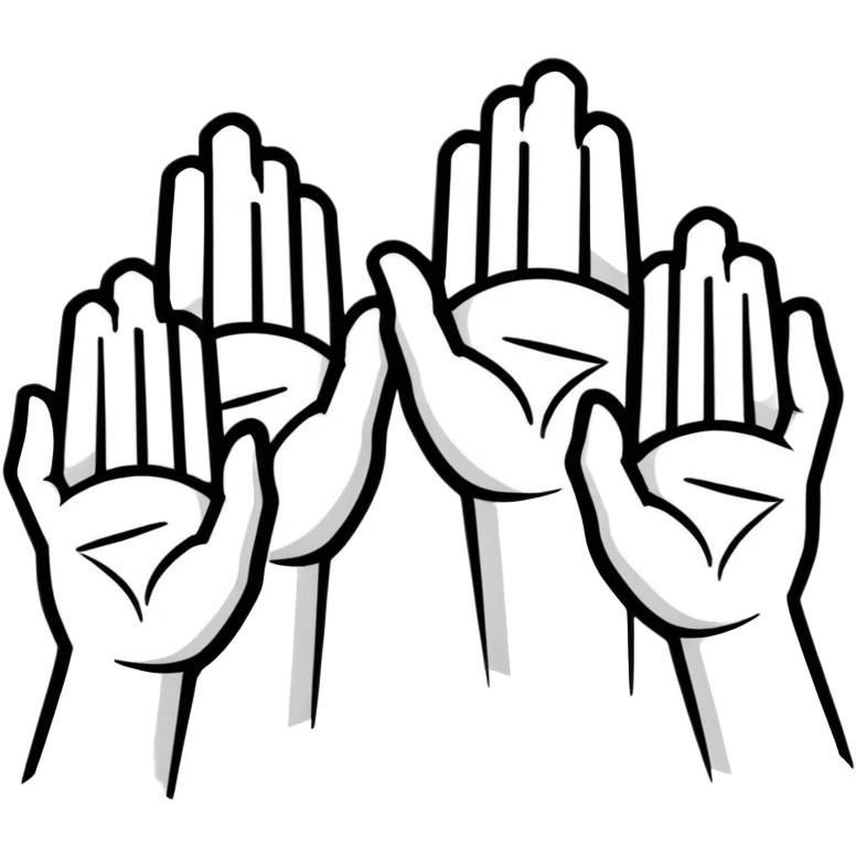 the bloodlines we are the ones hand symbol emoji