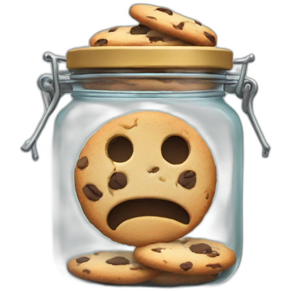 cookie inside a locked up jar emoji