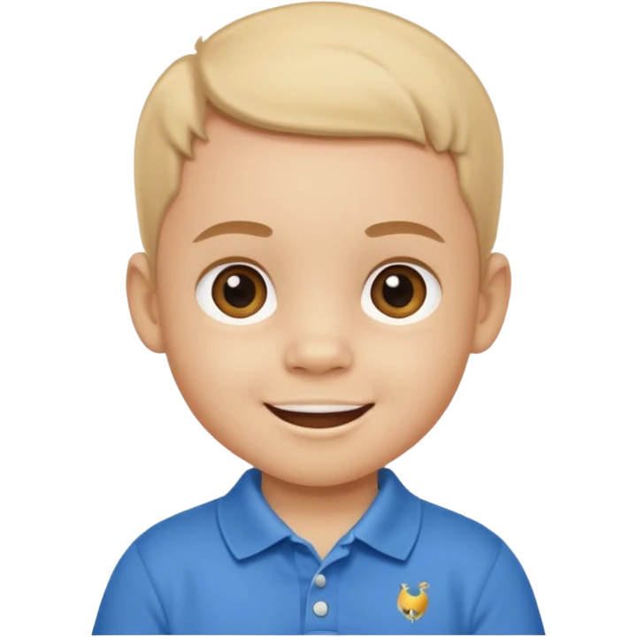 A preppy baby emoji
