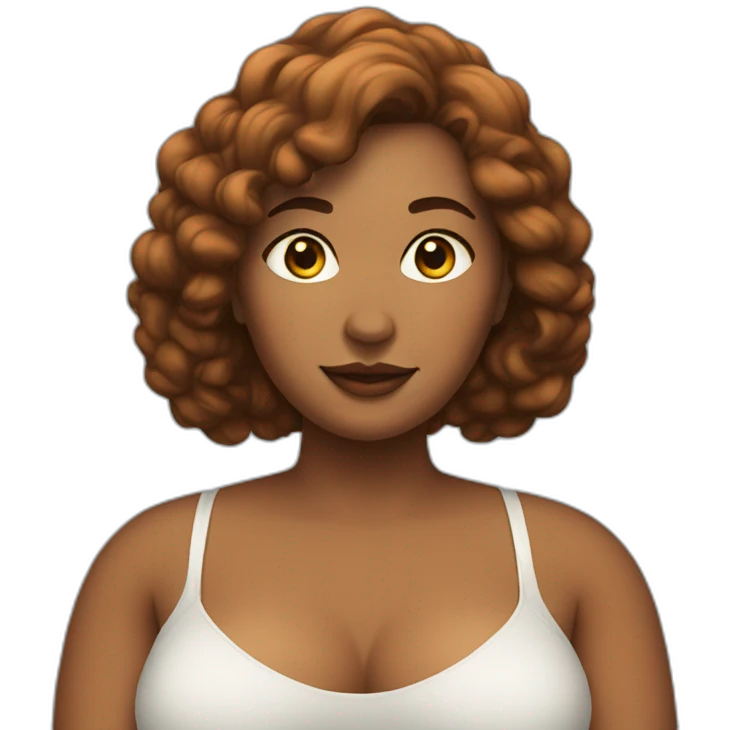 Voluptuous woman emoji