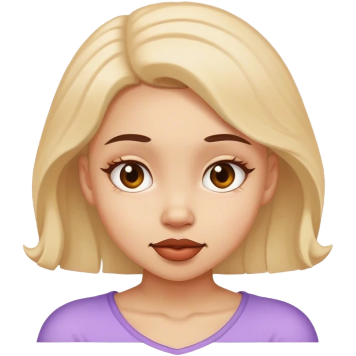 Gril coquet emoji