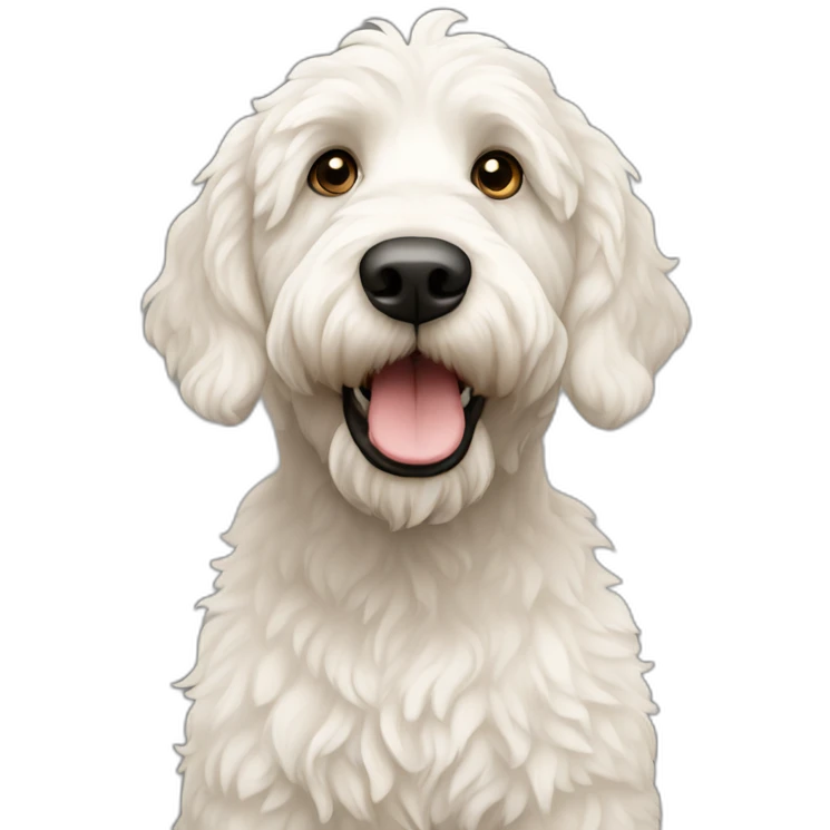 White labradoodle emoji
