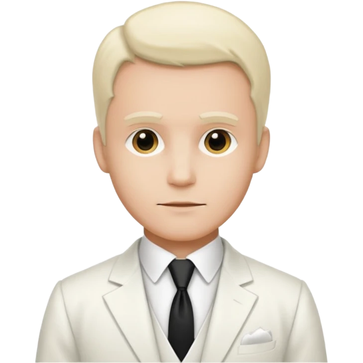 victoria man in 1900's, white suit emoji